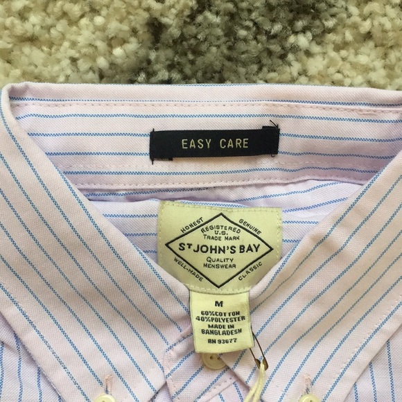 St John’s Bay Mens Dress Shirt - Picture 3 of 3